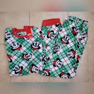 Disney Mickey and Minnie Mouse Mens Christmas Family Matching Pajamas-Medium